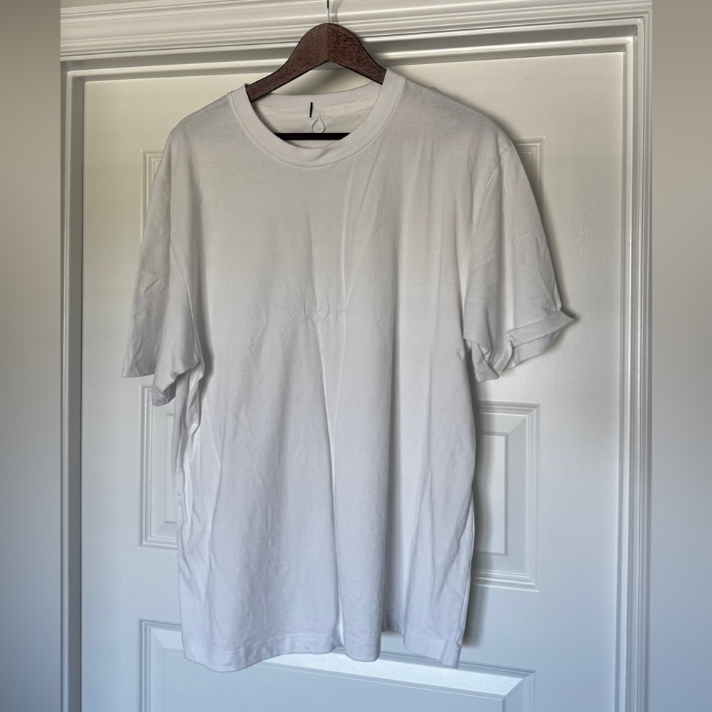 lululemon White Heavy Weight Short Sleeve Tee